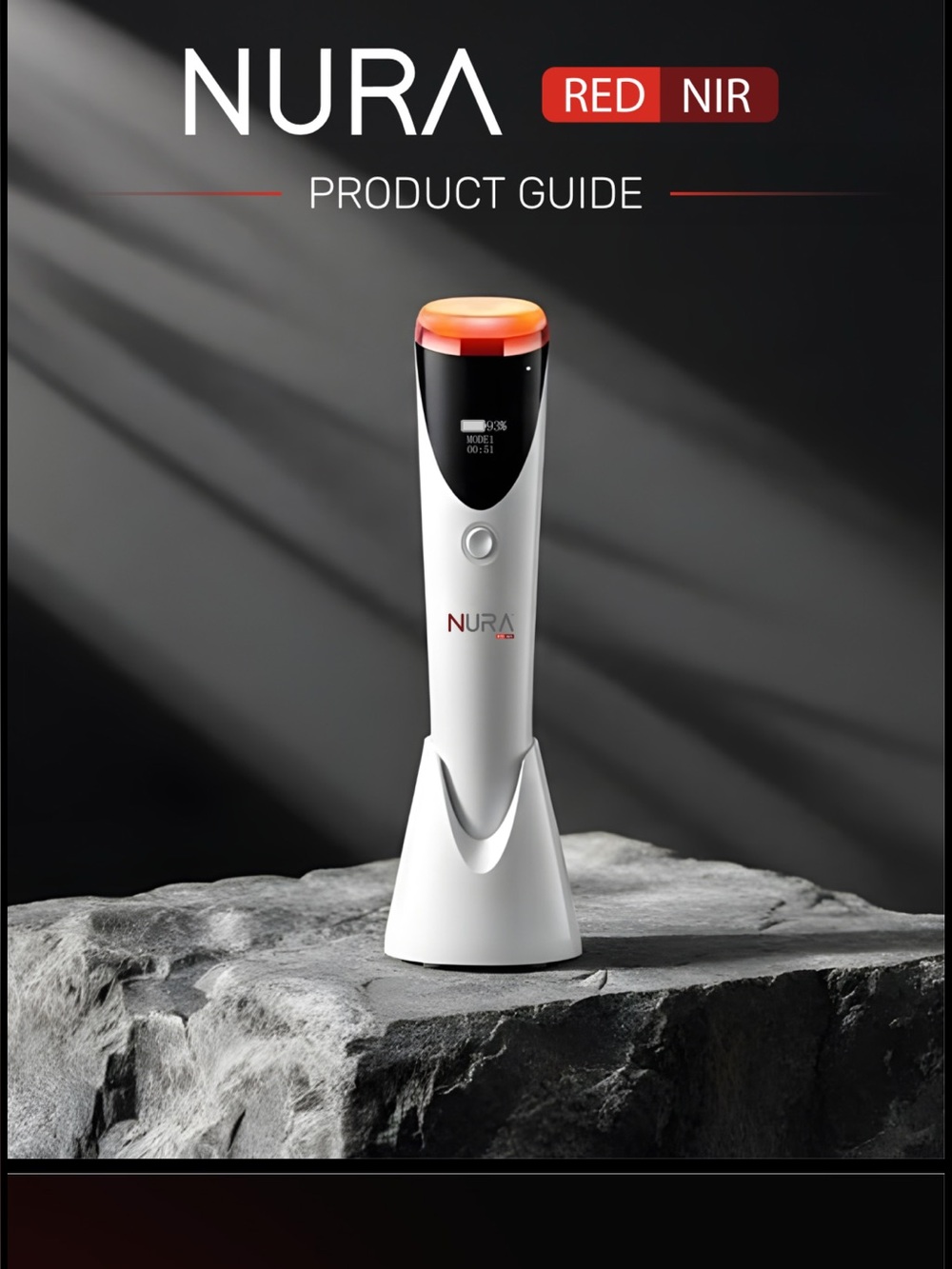 Nura Res NIR Light Therapy Wand. New Factory Sealed-Pro Spa Device - 630nm-850nm